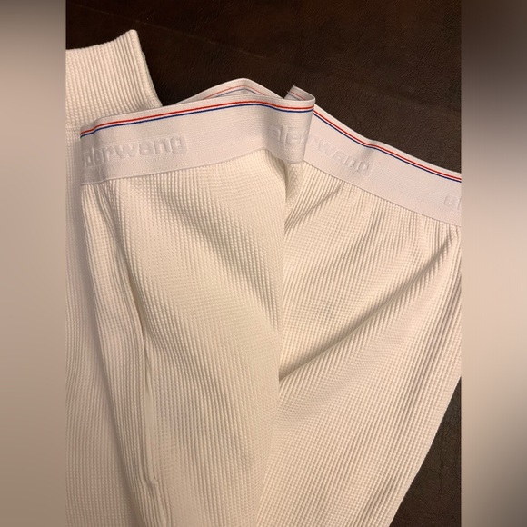 Unisex Alexander Wang Bodywear Joggers in White; Size: M - Picture 12 of 16
